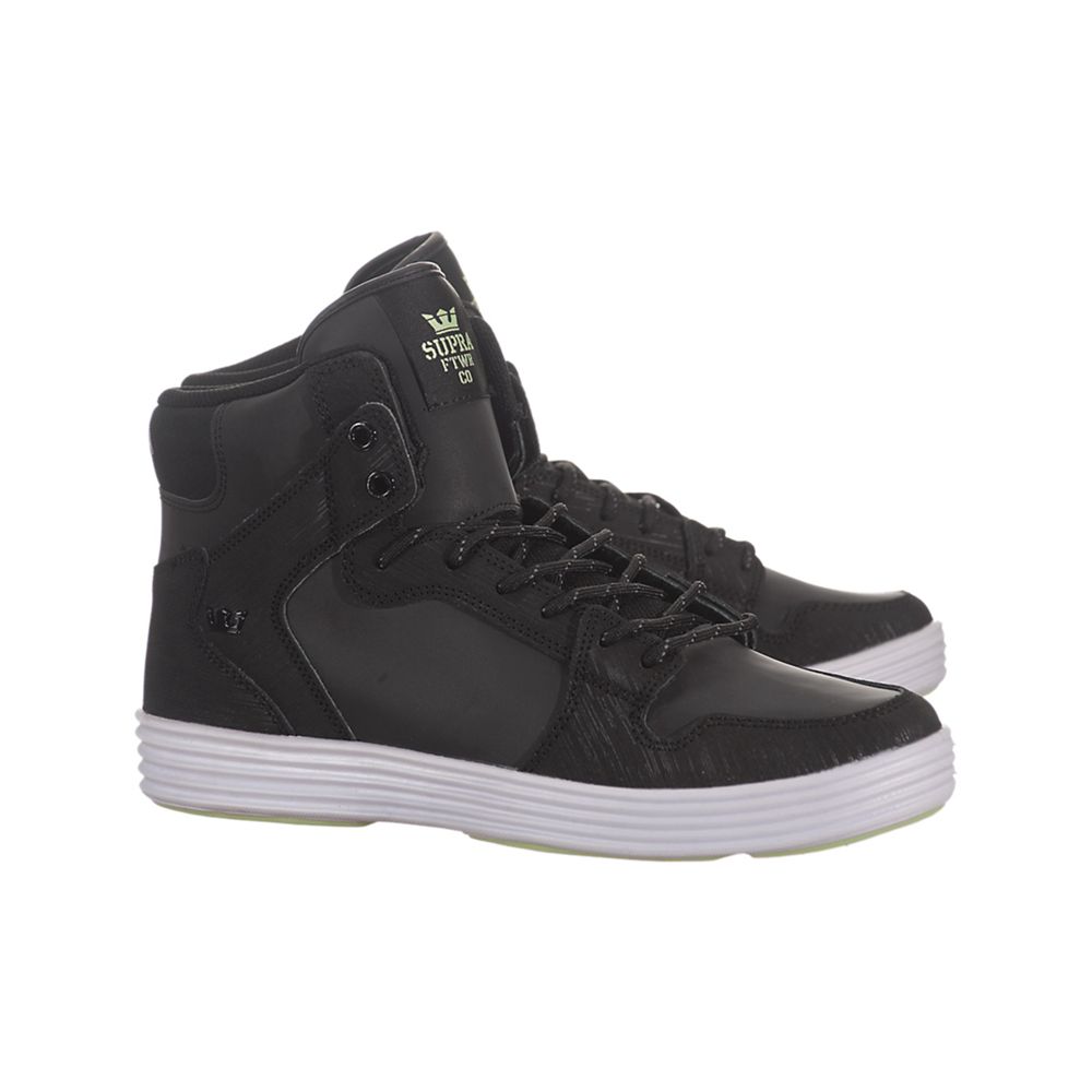 Baskets Montantes Supra Vaider Lite Noir Black/White Homme | YEI-48759996